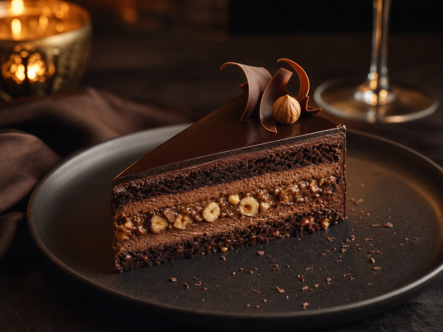 Postre Torta Holandesa de Chocolate & Avellana en Bossa Grill
